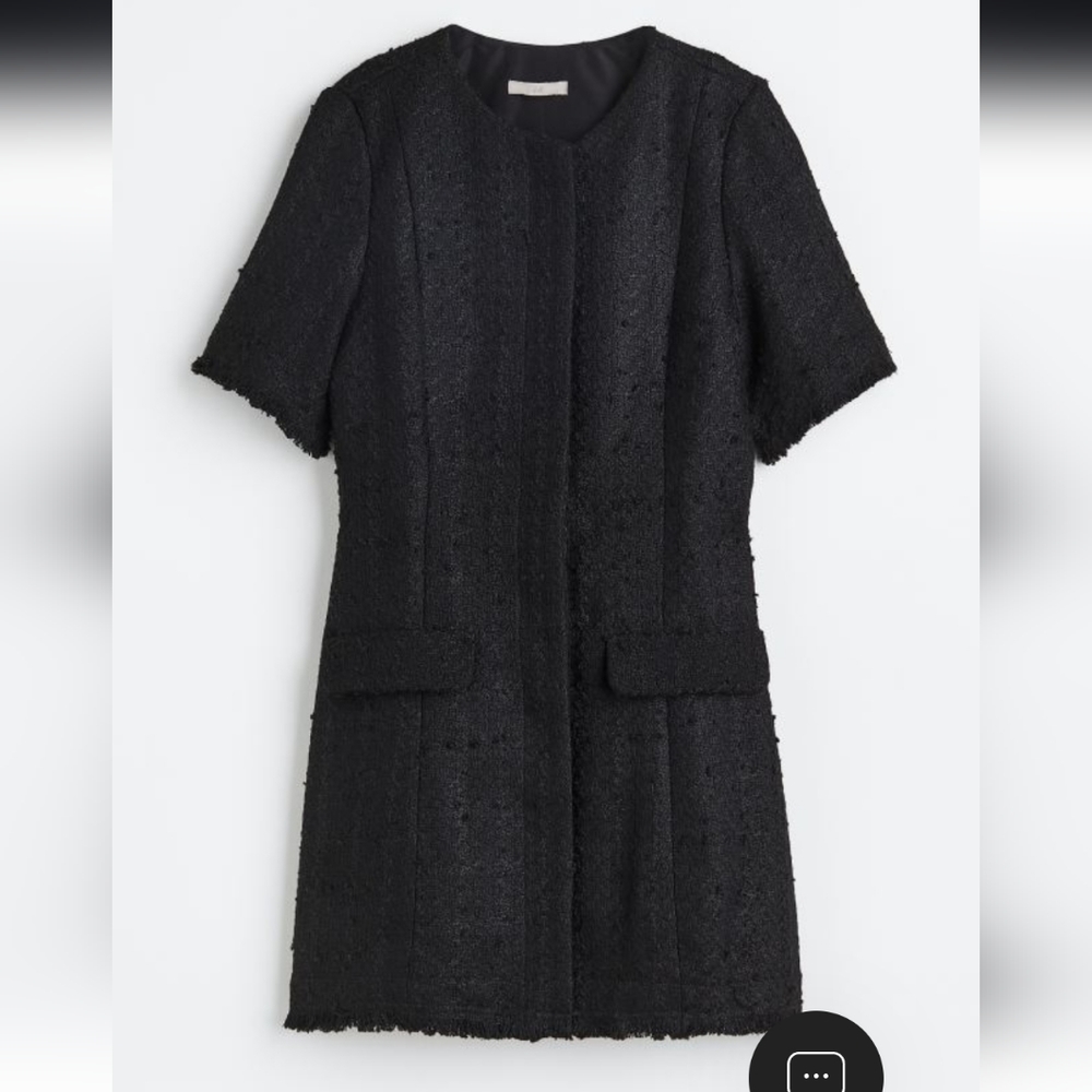 HM Black Bouclé Dress